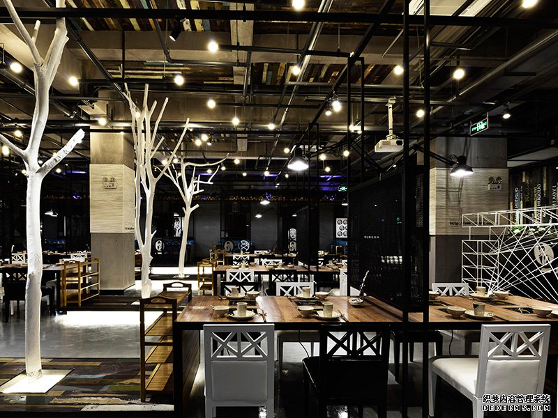 杭州妙弋火鍋現(xiàn)代簡(jiǎn)約火鍋店裝修設(shè)計(jì)圖片