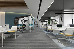 電子科技公司辦公室裝修設計全景