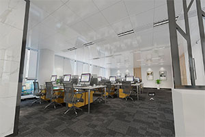 1000方大型辦公室裝修設(shè)計(jì)全景案例