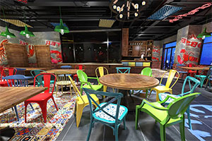 小龍蝦餐飲空間裝修設計全景圖