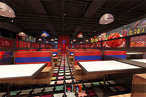 香辣小龍蝦餐飲空間裝修設(shè)計全景案例