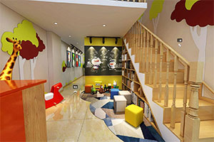 兒童培訓(xùn)機(jī)構(gòu)裝修設(shè)計(jì)全景圖