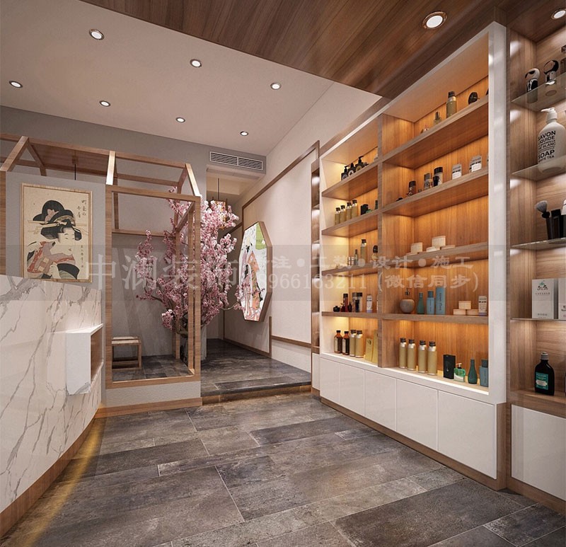800方新中式美容院裝修設計案例